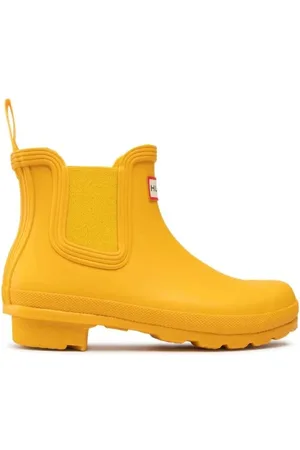 Hunter Buty, Kobieta, Żółty, 37 EU, Klasyczne botki Chelsea