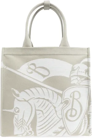 Burberry Torebki, Kobieta, Szary, ONE SIZE, Bawełna, Torba Shopper