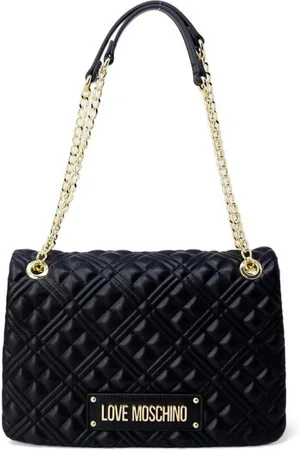 Moschino Torebki, Kobieta, Niebieski, ONE SIZE, Len, Torebka z polietylenu