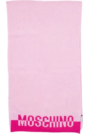 Moschino Akcesoria, Kobieta, Różowy, ONE SIZE, Różowy Szal Wełniany Jesień/Zima Damski