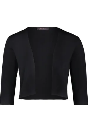 Vera Mont Swetry, Kobieta, Czarny, 3XL, Błyszczący Sweter Bolero
