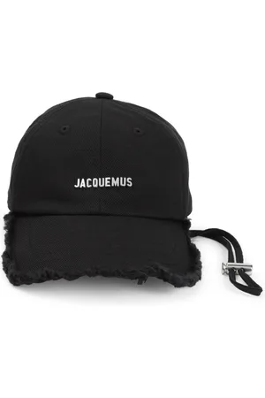 Jacquemus Akcesoria, Mężczyzna, Czarny, 56 CM, Kapelusz z artykułkiem dla stylowego wyglądu
