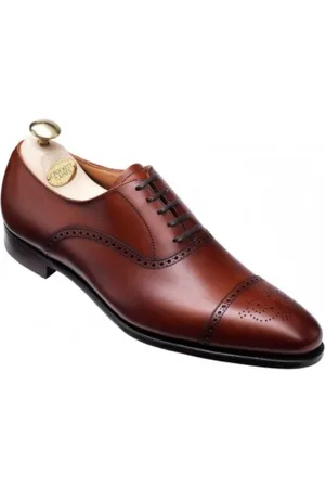 Crockett & Jones Buty, Mężczyzna, brązowy, 40 EU, Skóra, Skórzane eleganckie buty w kolorze kasztanowym