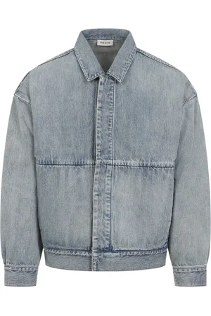 FEAR OF GOD Kurtki, Mężczyzna, Niebieski, L, Denim, Denimowa kurtka typu trucker