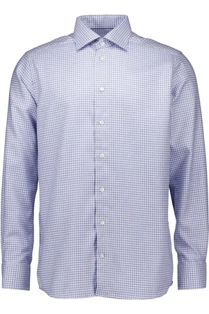Eton Koszule, Mężczyzna, Niebieski, L, Bawełna, Niebieska Stylowa Koszula Casual