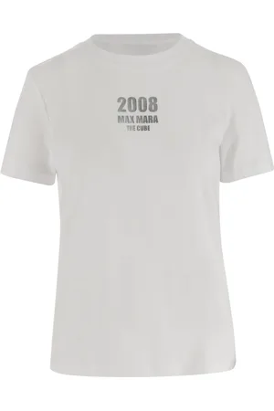 Max Mara Koszulki, Kobieta, Biały, S, Elegancka Sukienka