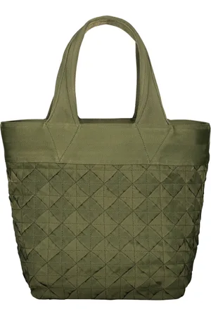 Bottega Veneta Torebki, Mężczyzna, Zielony, ONE SIZE, Len, Torba Tote Nappa