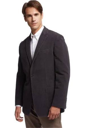 Brooks Brothers Kurtki, Mężczyzna, brązowy, L, Bawełna, Sportowa Marynarka Regent Fit z Moleskinu