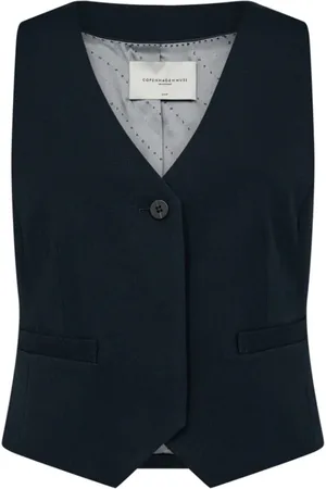 Copenhagen Muse Kurtki, Kobieta, Niebieski, XL, Poliester, Modern Tailor Vest