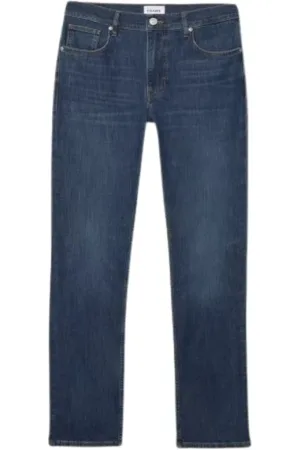 Frame Jeansy, Mężczyzna, Niebieski, W33, Bawełna, Eleganckie jeansy o prostym kroju