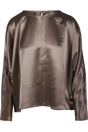 By Malene Birger Bluzki, Kobieta, brązowy, M, Poliester, Elegancka koszula Odelleys