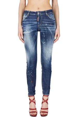 Dsquared2 Jeansy, Kobieta, Niebieski, 3XS, Bawełna, Skinny Jeansy