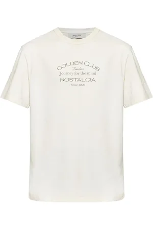 Golden Goose Koszulki, Mężczyzna, Biały, XL, Bawełna, Double Star T-Shirt