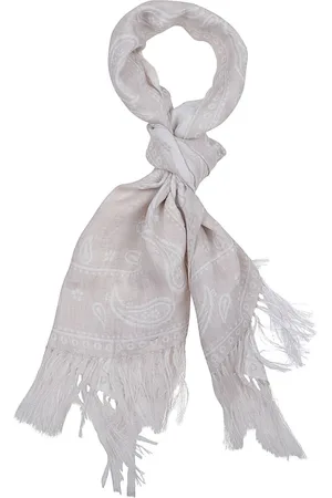 ELEVENTY Akcesoria, unisex, Beżowy, ONE SIZE, Len, Lniany Szalik z Dżerseju na Lato
