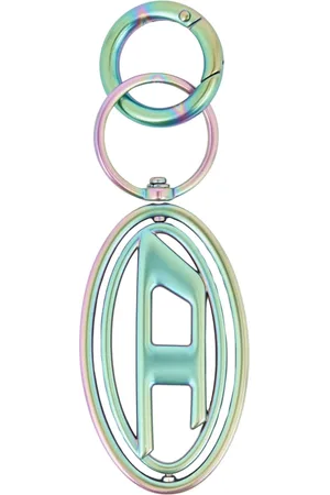 Diesel Akcesoria, unisex, Zielony, ONE SIZE, Iridescent Zinc Keyring