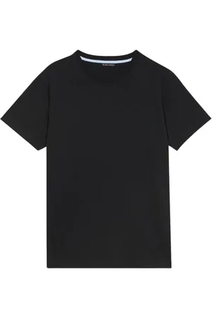 Brooks Brothers Koszulki, Mężczyzna, Czarny, L, Bawełna, Czarna bawełniana koszulka z okrągłym dekoltem