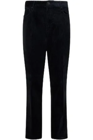 Emporio Armani Spodnie, Mężczyzna, Niebieski, W34, Aksamitne spodnie 5-kieszeniowe
