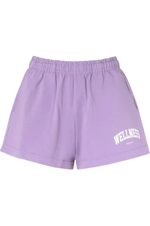 Sporty & Rich Szorty, Kobieta, Fioletowy, M, Bawełna, Disco Ivy Shorts