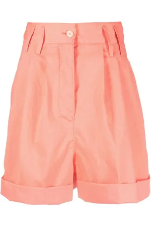 FORTE FORTE Szorty, Kobieta, Czerwony, L, Bawełna, Czerwone Szorty Bermuda Casual