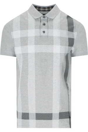 Barbour Koszulki, Mężczyzna, Szary, S, Szara Koszulka Polo z Szkockim Wzorem