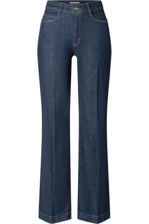 Mac Jeansy, Kobieta, Niebieski, XS, Denim, Szerokie Jeansyy Denim ze Streczem