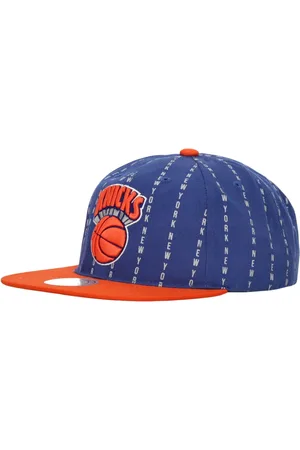 Mitchell & Ness Akcesoria, Mężczyzna, Niebieski, ONE SIZE, NBA City Pinstripe Cap