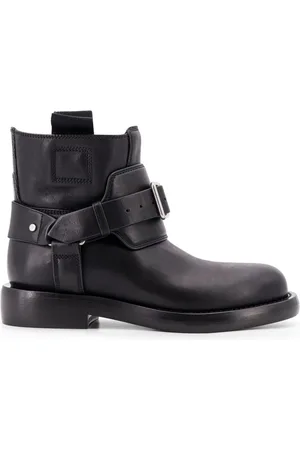 Burberry Buty, Kobieta, Czarny, 39 EU, Skóra, Botki Cobble z klamrą