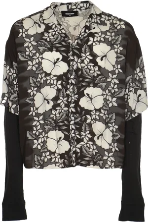 Dsquared2 Bluzki, Mężczyzna, Wielobarwność, XL, Bawełna, Casualowa koszula bawełniana