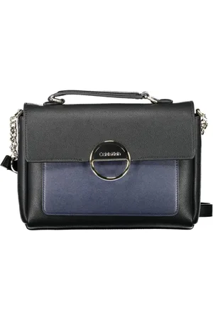 Calvin Klein Torebki, Kobieta, Czarny, ONE SIZE, Czarna torba crossbody z regulowanym paskiem
