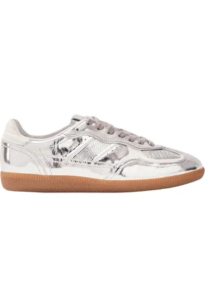 ALOHAS Buty, Kobieta, Wielobarwność, 37 EU, Tb. 490 Rife Shimmer Srebrne Kremowe Skórzane Sneakersy