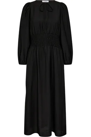 Co`Couture Sukienki, Kobieta, Czarny, XL, Sukienka z elastycznym pasem w kolorze czarnym