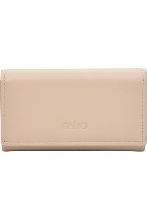 Estro Akcesoria, Kobieta, Beżowy, ONE SIZE, Skóra, Etui na klucze