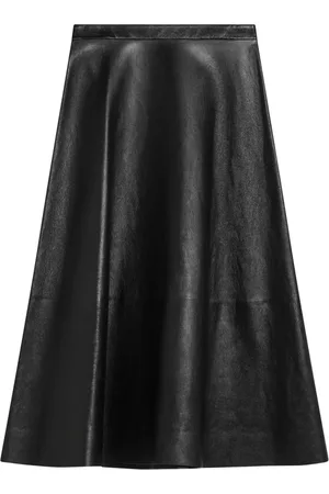 Balenciaga Spódnice, Kobieta, Czarny, S, Len, Spódnica o rozkloszowanym kroju dla kobiet