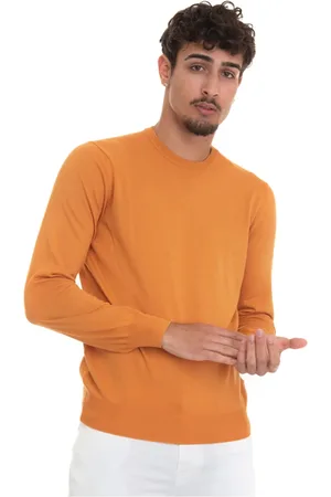 Gran Sasso Swetry, Mężczyzna, Pomarańczowy, 5XL, Pullower okrągłego szyi