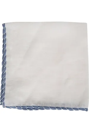 ELEVENTY Akcesoria, unisex, Biały, ONE SIZE, Len, Lniana Kopertówka z Haftem