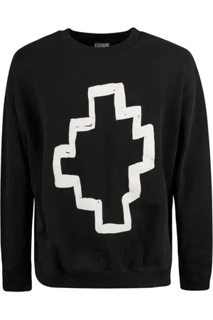 MARCELO BURLON Bluzy, Mężczyzna, Czarny, S, Bawełna, Koszulka treningowa