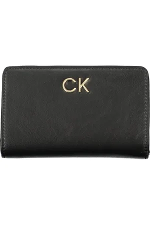 Calvin Klein Akcesoria, Kobieta, Czarny, ONE SIZE, Skóra, Portfel z blokadą Rfid