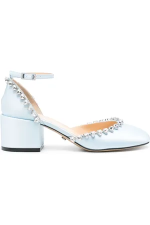 Mach & Mach Buty, Kobieta, Niebieski, 36 EU, Satyna, Czółenka Audrey Satin