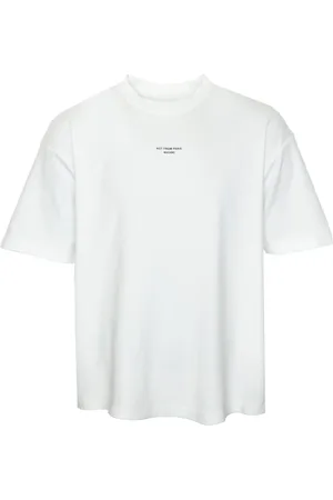 Drôle de Monsieur Koszulki, Mężczyzna, Biały, 2XL, Bawełna, Klasyczna koszulka T-Shirt z nadrukiem