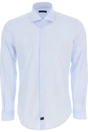 FAY Koszule, Mężczyzna, Niebieski, 3XL, Bawełna, Koszulka Casual