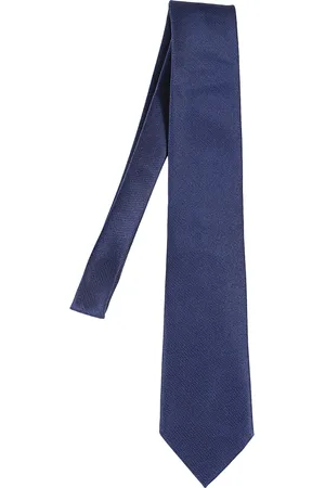 Ermenegildo Zegna Akcesoria, Mężczyzna, Niebieski, ONE SIZE, Jedwabny krawat