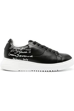 Emporio Armani Buty, Kobieta, Czarny, 38 EU, Skóra, Sneaker