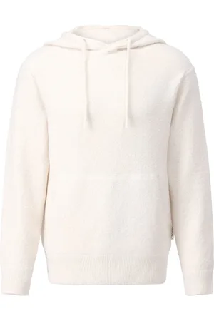 Closed Bluzy, Mężczyzna, Beżowy, L, Bluza z kapturem z mieszanki bawełny z kieszenią typu kangur