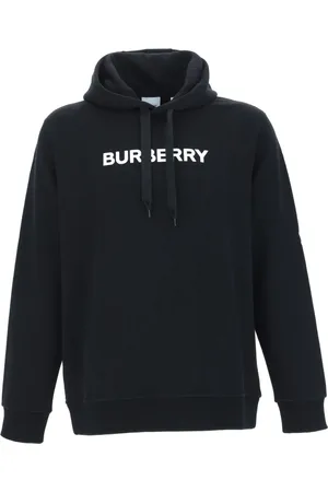 Burberry Bluzy, Mężczyzna, Czarny, XL, Bawełna, Klasyczna Bluza z Kapturem – Ulepszona Wersja