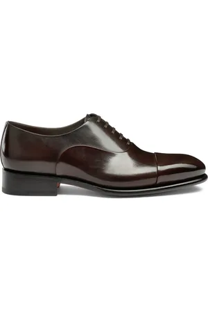 santoni Buty, Mężczyzna, brązowy, 44 EU, Skóra, Skórzane Oksfordy Sznurowane