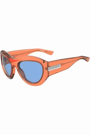 Dsquared2 Akcesoria, Mężczyzna, Pomarańczowy, ONE SIZE, Pomarańczowe Plastikowe Okulary Przeciwsłoneczne
