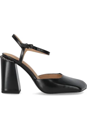 Ash Buty, Kobieta, Czarny, 37 EU, Czarna Slingback Pump z Kwadratowym Nosem