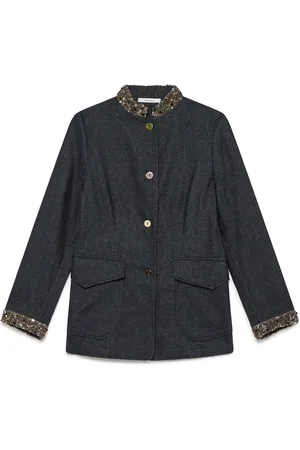Maliparmi Kurtki, Kobieta, Niebieski, S, Denim, Spring Denim Jacket