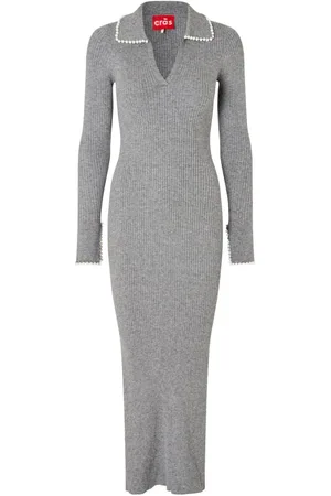 Crās Sukienki, Kobieta, Szary, XL, Nylon, Alyssa Dress