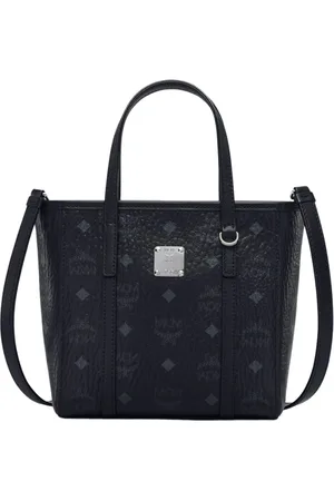 MCM Torebki, Kobieta, Czarny, ONE SIZE, Skóra, Toni Top-Zip Shopper w Visetos